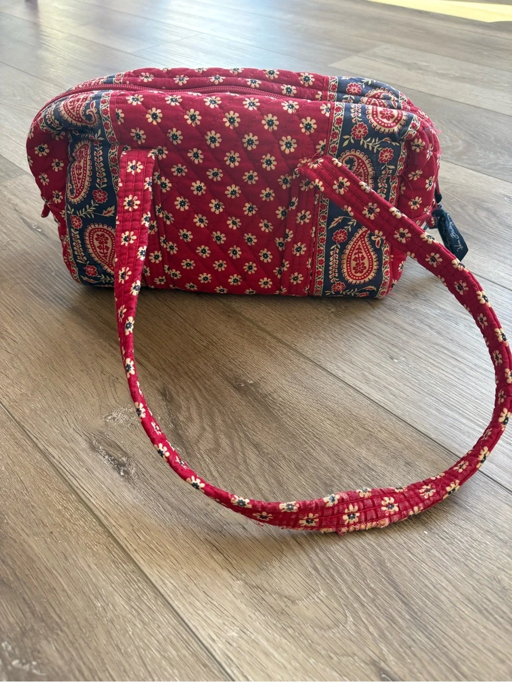 Vera Bradley Original 100 Handbag Americana Red